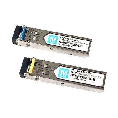 155M BIDI 20km 1310nm/1550nm LCコネクタ DDM WDM シンプル オプティカルモジュール トランシーバー SFP モジュール FTTX 互換性設計