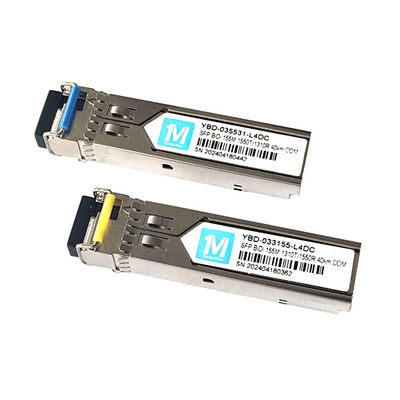 155M BIDI LC コネクタ DDM WDM シンプル オプティカル モジュール トランシーバー SFP モジュール SMFファイバーで40kmの送信距離