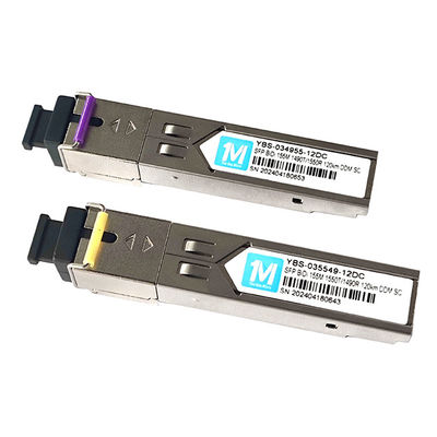 155M BIDI 120km 1490nm/1550nm SCコネクタ DDM WDM シンプル・ファイバー・オプティック・トランシーバー SFP モジュール