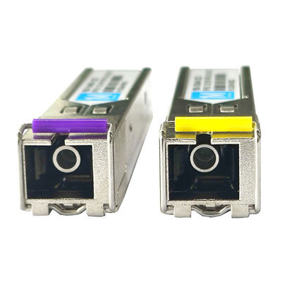1.25G BIDI SC SMF ファイバー WDM シンプル オプティカル モジュール SFP トランシーバー 120km 1490nm/1550nm