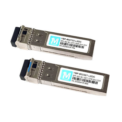 20km 距離 6G SFP BIDI 1270nm/1330nm WDM LC コネクタ FTTX ファイバーネットワーク モジュールネットワークのための DDM オプティカルトランシーバー