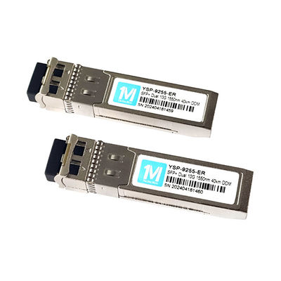10G SFP デュプレックス 40km 1550nm LC DDM SMF オプティカルモジュール シングルモード SFP モジュール SFP 10G ER スピードネットワークの理想的な選択