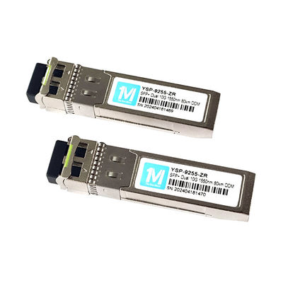 10G SFP デュプレックス LC 80km 1550nm LC DDM SMF 10GB オプティカルモジュール シングルモード SFP モジュール SFP 10G ZR 1550nm 波長