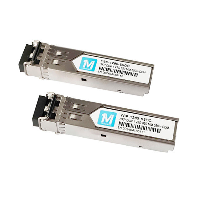 3 1.25G デュプレックス 550m 850nm LCコネクタ DDM 1000BASE MMF 光ファイバーモジュール プラグイン可能なSFPトランシーバー