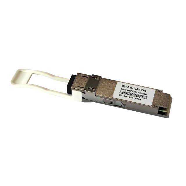 光ファイバートランシーバー QSFP28-100G-ZR4 DDM互換性 QSfp28トランシーバーモジュール 1310nm 80km ZR4 LC 光学モジュール