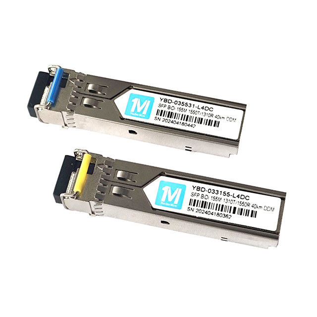 155M BIDI LC コネクタ DDM WDM シンプル オプティカル モジュール トランシーバー SFP モジュール SMFファイバーで40kmの送信距離