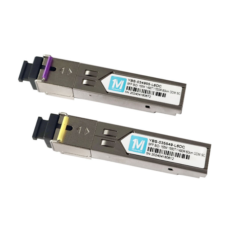 3.3V 155M BIDI 60km 1490nm/1550nmn SCコネクタ DDM WDM シンプル オプティカル モジュール ネットワーク SDK のトランシーバー SFP モジュール