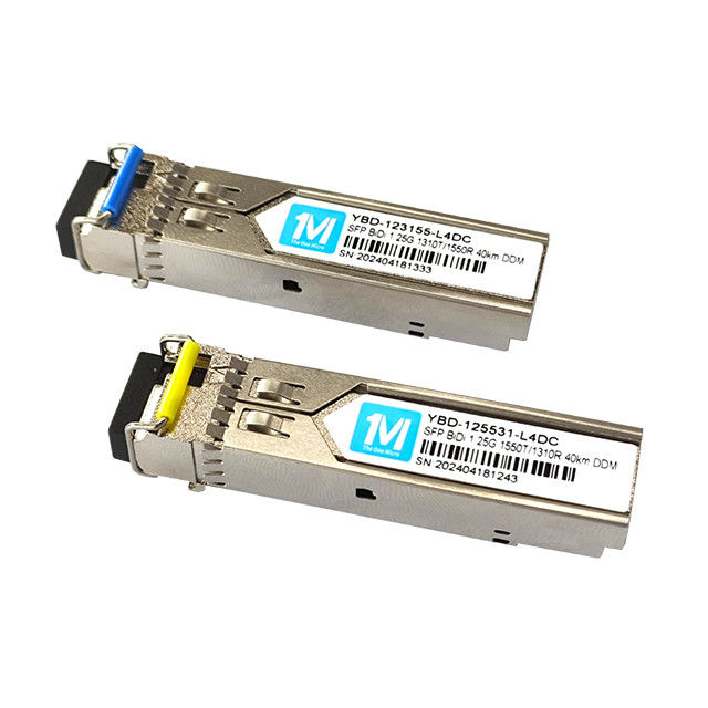 1.25G BIDI 40km 1310nm/1550nm LCコネクタ DDM WDM 単純光学モジュール トランシーバー SFP モジュール 速度データ転送