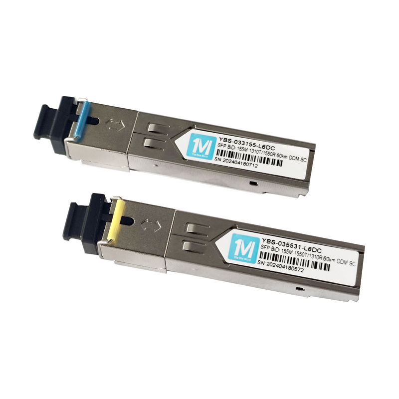 155M BIDI 60km 1310nm/1550nm SCコネクタ DDM WDM シンプルオプティカルモジュール トランシーバー SFP モジュール