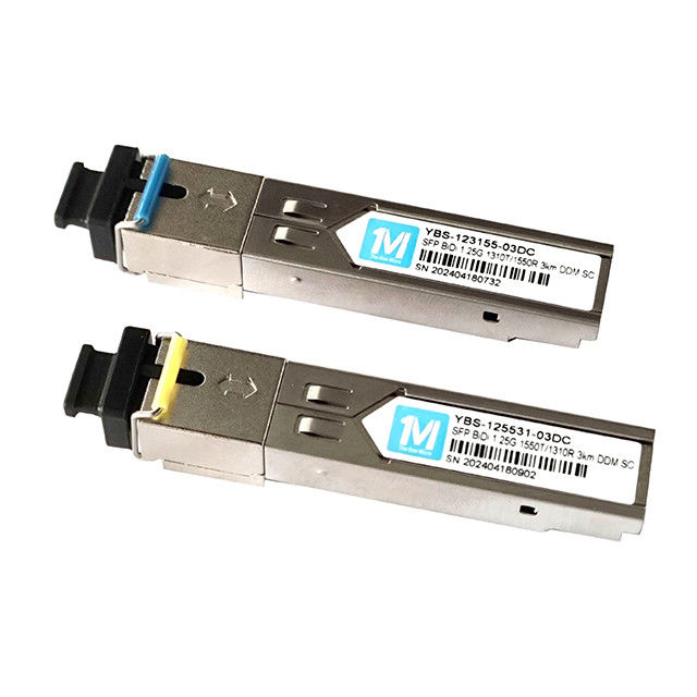 3 DDMI はい 1.25G BIDI 3km 1310nm/1550nm SC コネクタ WDM シンプル オプティカル モジュール SFP ネットワーク接続用トランシーバー