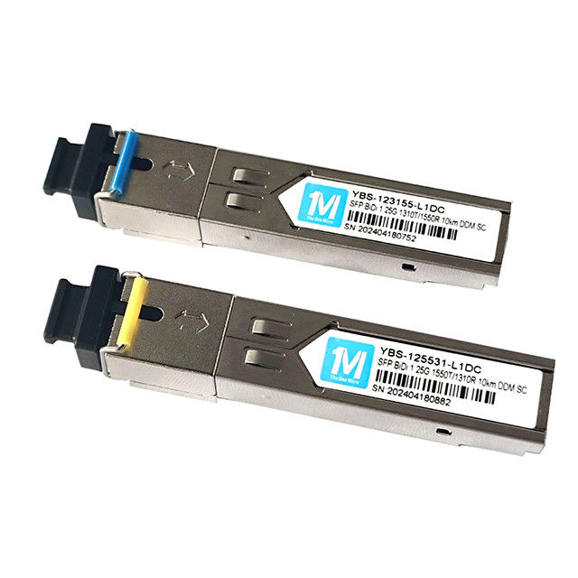 1.25G BIDI SC 10km 1310nm/1550nm DDM WDM シンプル オプティカル モジュール トランシーバー SFP モジュール ネットワーク性能向上