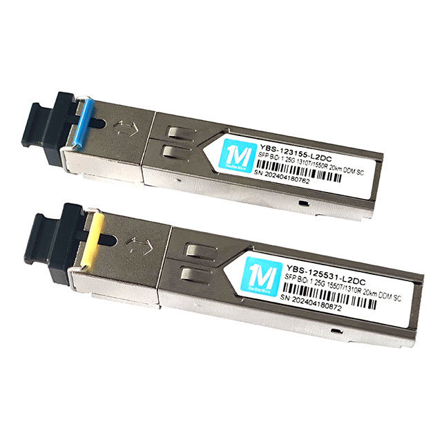 FTTX 1.25G BIDI 20km 1310nm/1550nm SCコネクタ DDM WDM シンプル オプティカル モジュール トランシーバー SFP モジュールの性能
