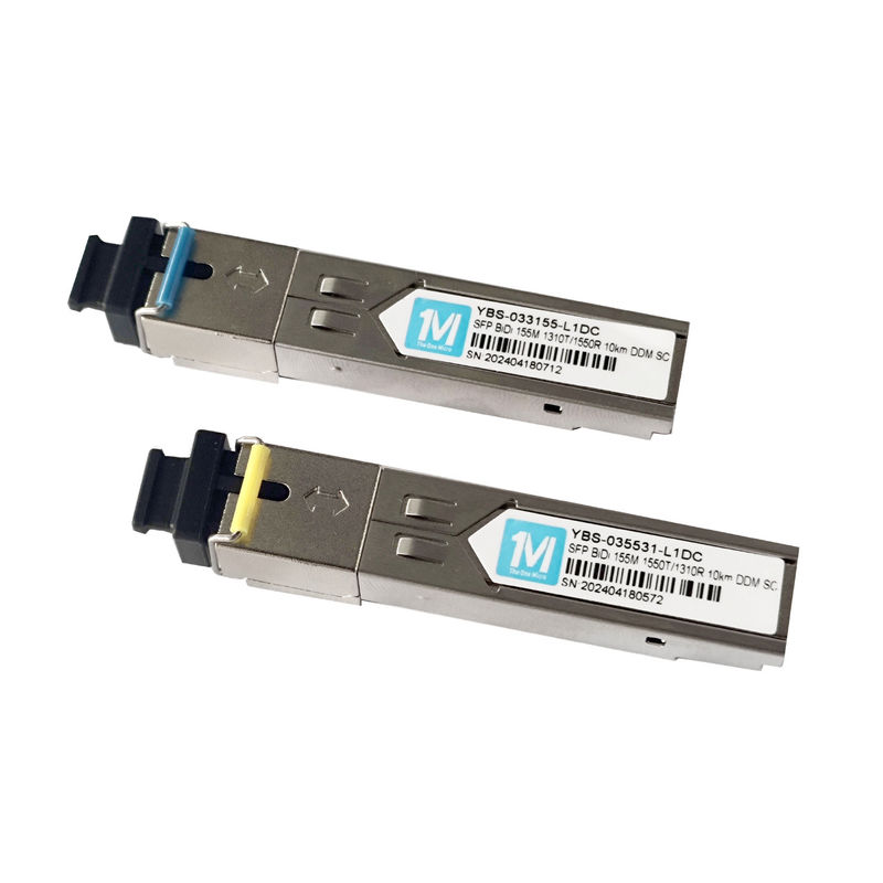 ファイバータイプ SMF 155M BIDI 10km 1310nm/1550nm SCコネクタ DDM WDM シンプルオプティカルモジュール トランシーバー SFP FTTXネットワーク用