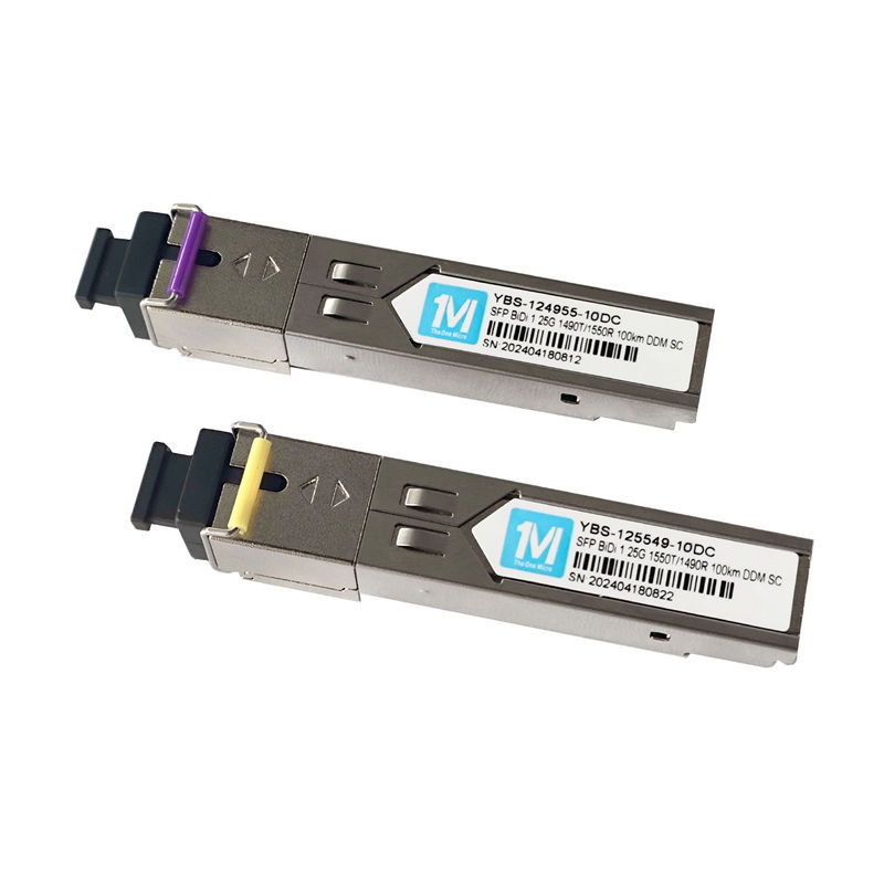 長距離1.25G BIDI 100km 1490nm/1550nm SCコネクタ DDM WDM シンプル オプティカル モジュール トランシーバー SFP モジュール