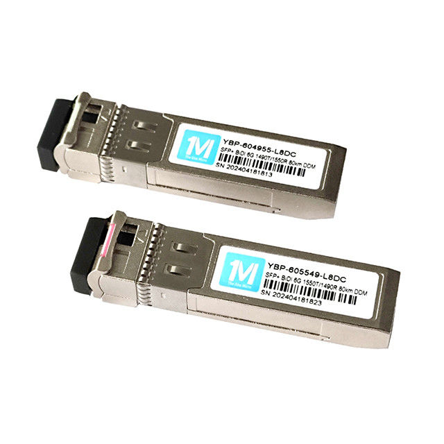 6G SFP BIDI 80km 1490nm/1550nm WDM LCコネクタ 速度光ファイバーネットワーク付きDDM光受信機