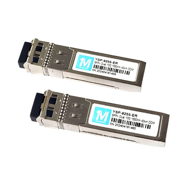 10G SFP デュプレックス 40km 1550nm LC DDM SMF オプティカルモジュール シングルモード SFP モジュール SFP 10G ER スピードネットワークの理想的な選択