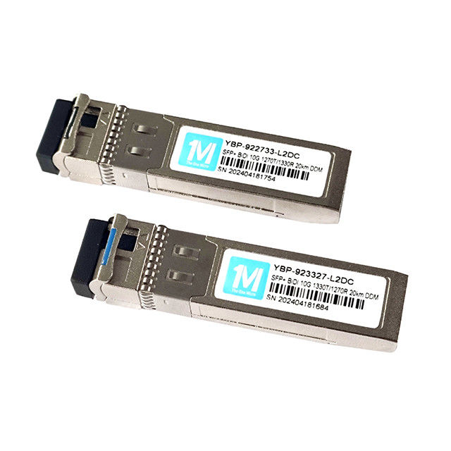 10G SFP BIDI 20km 1270nm/1330nm WDM LCコネクタ DDM 光接送機 速度のための光ファイバー